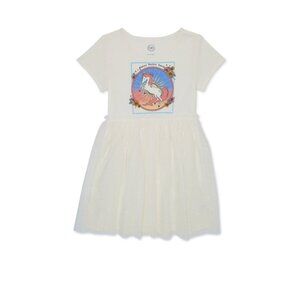 Girls Unicorn Ivory Tutu Dress, Wonder Nation Plus Size XXL (18)